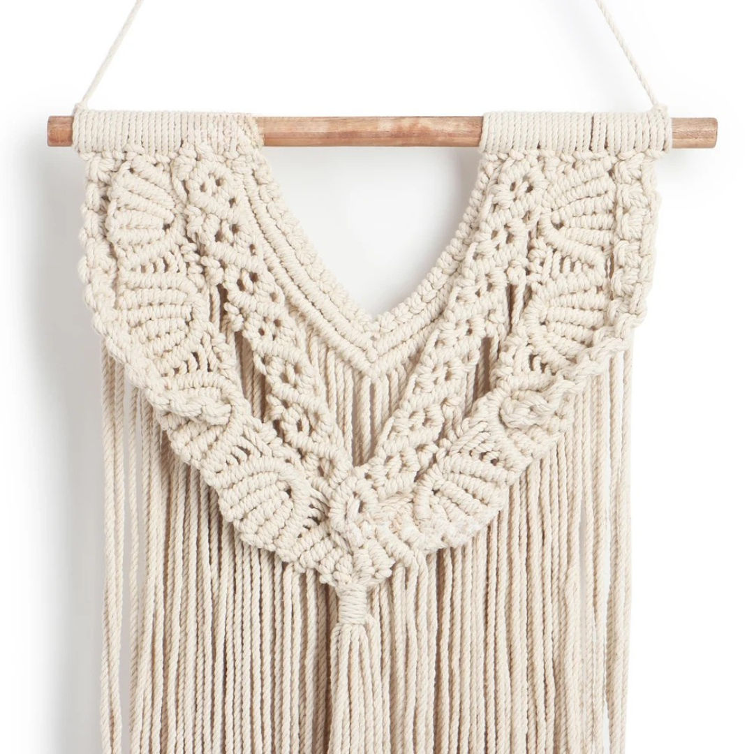 Coastal Inspired Macrame Wall Hanging Nautical Theme for Home Interiors